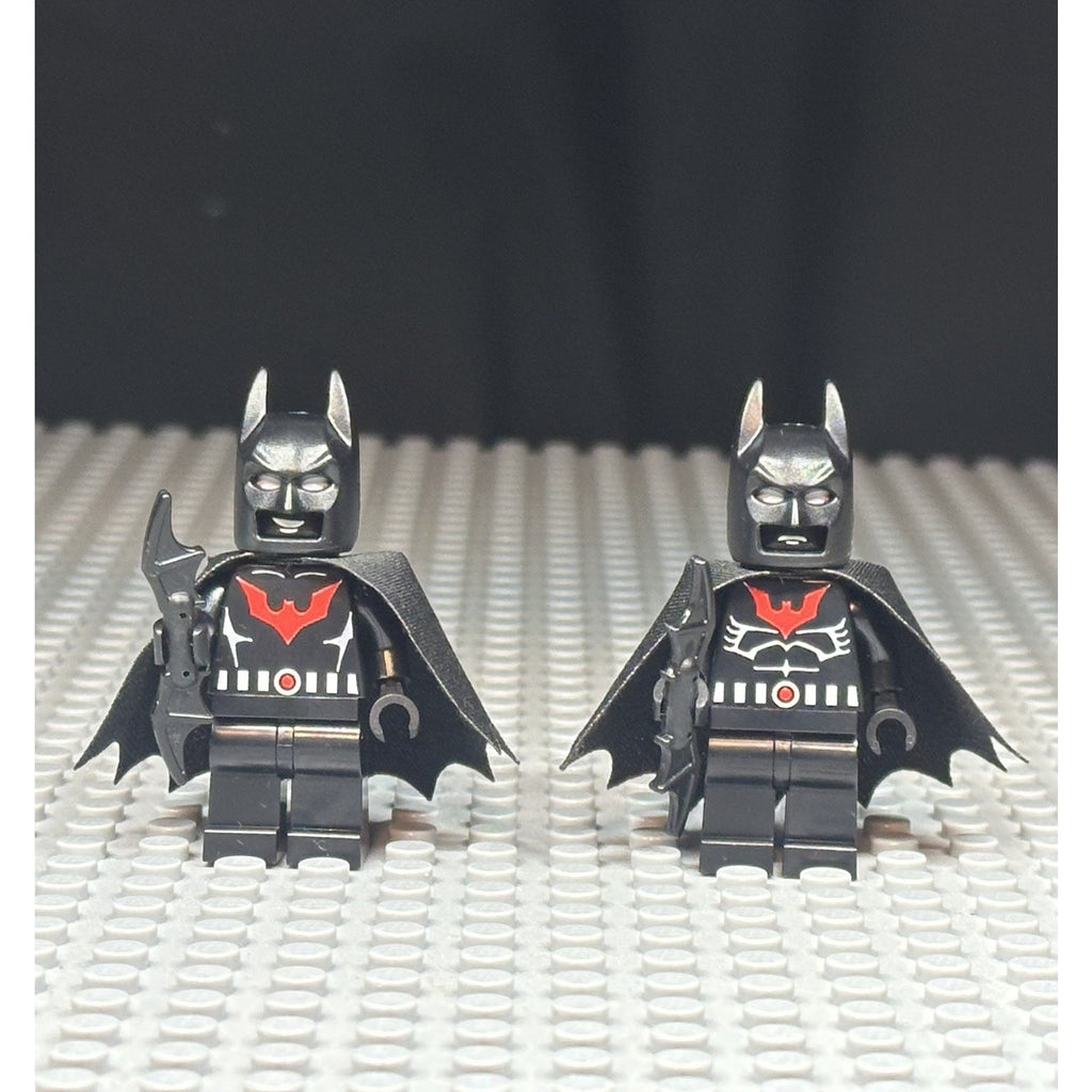 Futuristic Shadow Knight minifigure type 1 & 2 (x2 figs)