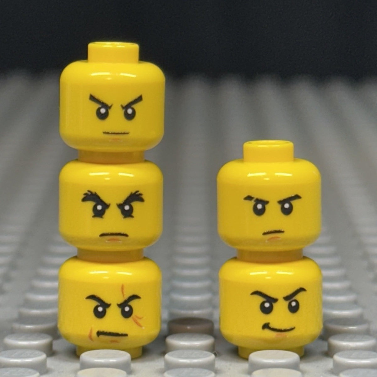 Ninja minifigure Heads x5
