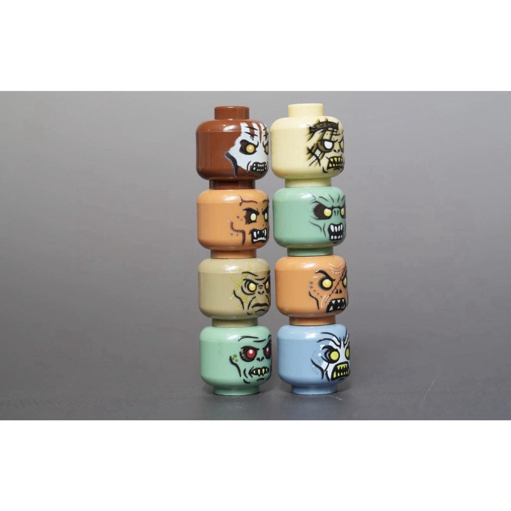 Orc minifigure heads x16