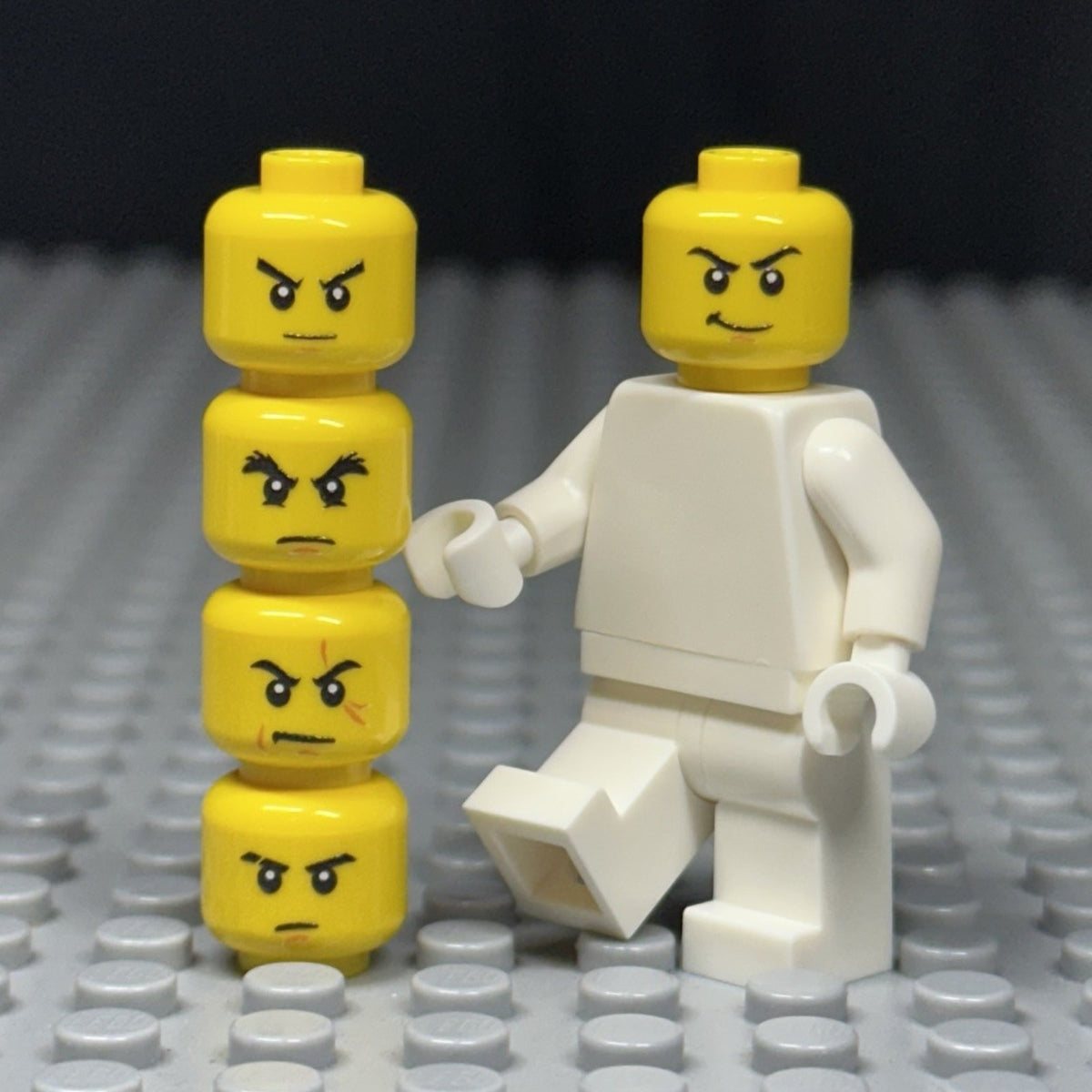 Ninja minifigure Heads x5