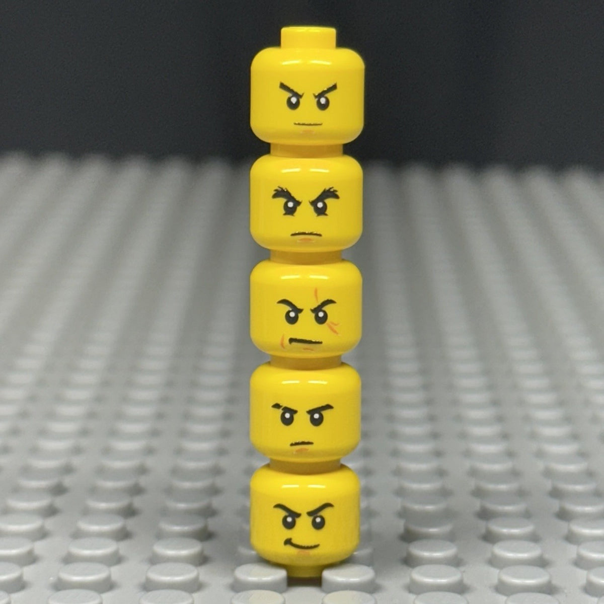 Ninja minifigure Heads x5