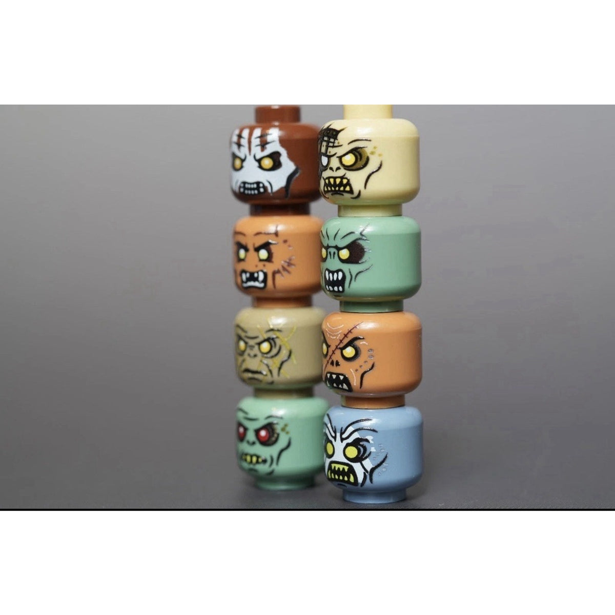 Orc minifigure heads x16