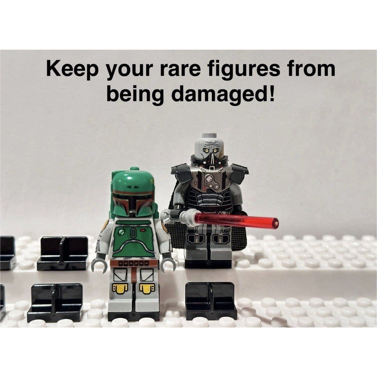 LEGO Minifigure Heel Savers x50 Prevent Leg Cracks, Display & Storage Supports