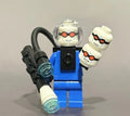 Frost Scientist minifigure with 3 heads custom figure
