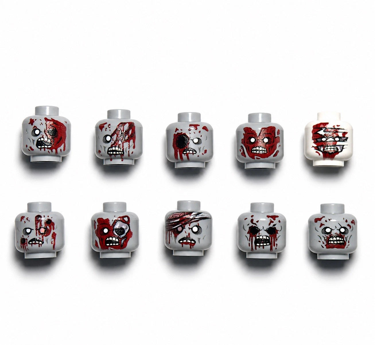 Zombie Heads x10 lot (1A)