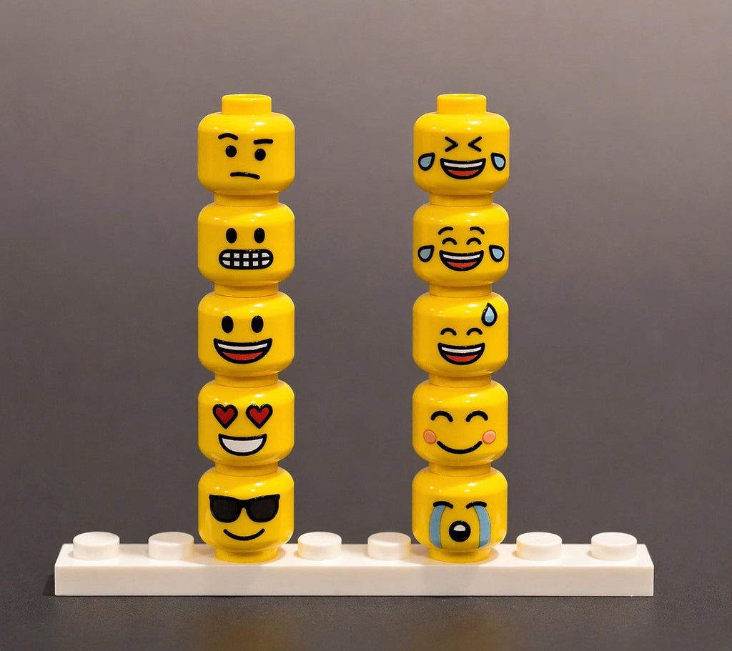 figure Heads Emoji faces Classic x10 LotA